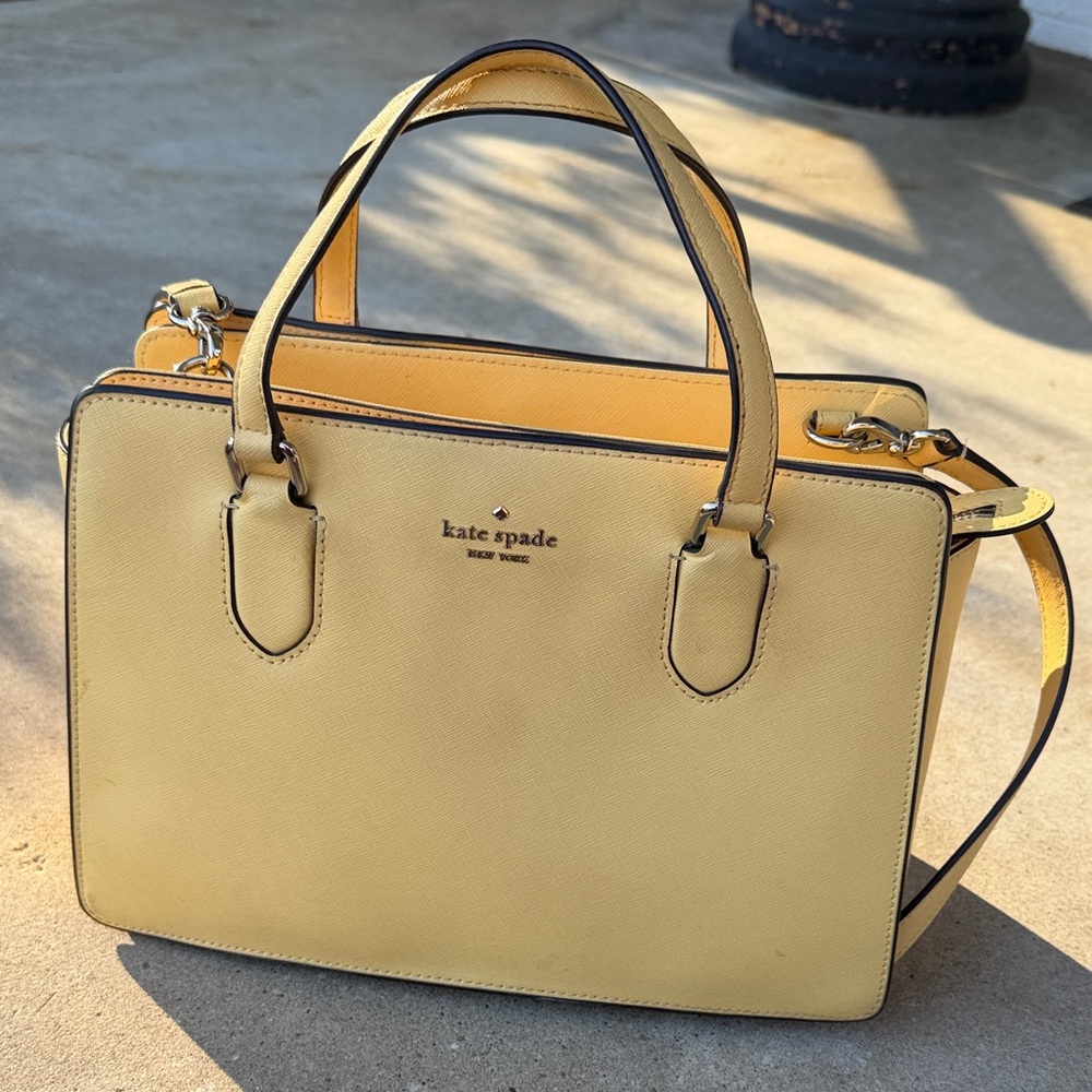 Kate Spade Lemon Yellow Satchel Bag